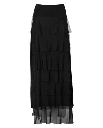 black chiffon skirt liana camba