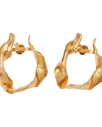 neso gold hoop earrings