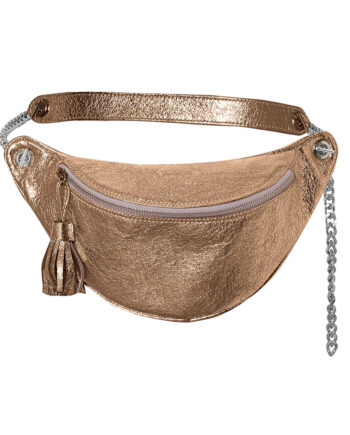 bronze belt bag leather LIANA CAMBA