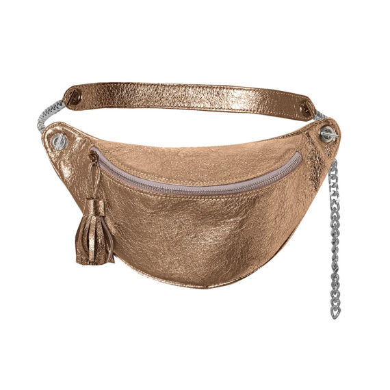 bronze belt bag leather LIANA CAMBA